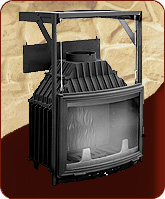 Чугунная каминная топка ПАНОРАМА 700 П